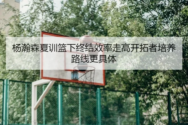 杨瀚森夏训篮下终结效率走高开拓者培养路线更具体